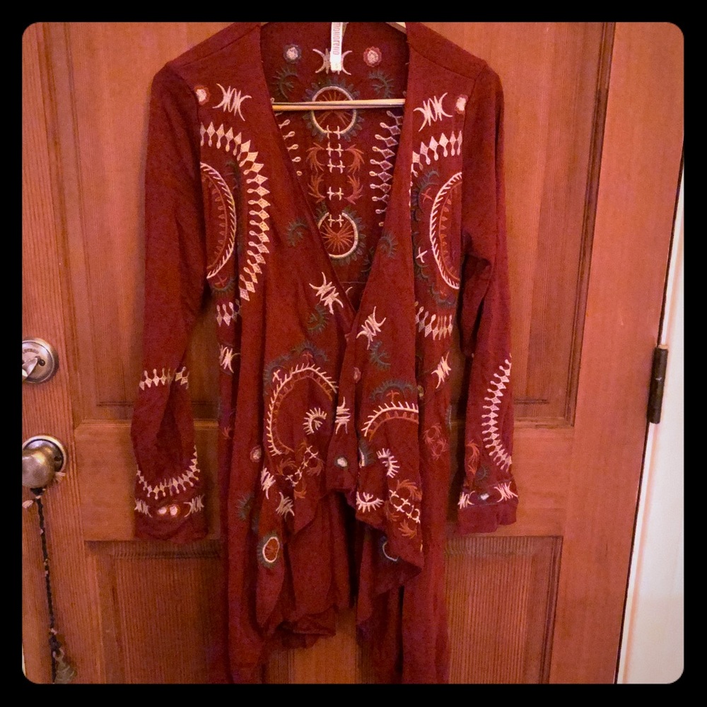 Embroidered Cardigan